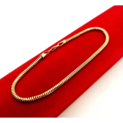 Złota bransoletka Żmijka Pr.585 W:3,55gr Dł:18,5cm