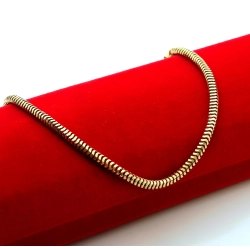 Złota bransoletka Żmijka Pr.585 W:3,55gr Dł:18,5cm