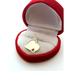 Złota zawieszka serce Pr.585 W:0,69gr