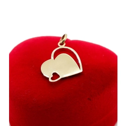 Złota zawieszka serce Pr.585 W:0,69gr