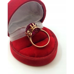 Złoty pierścionek Warmet nr kat.B586 rożowy owal Pr.585 W:8,27gr R.14