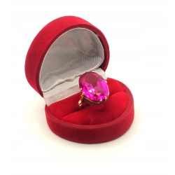 Złoty pierścionek Warmet nr kat.B586 rożowy owal Pr.585 W:8,27gr R.14