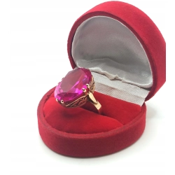 Złoty pierścionek Warmet nr kat.B586 rożowy owal Pr.585 W:8,27gr R.14