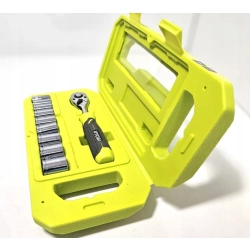 Zestaw z kluczem grzechotkowym 10 elementów 1/4