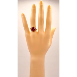 Złoty pierścionek z Rubinem PR.585 W:3,60gr R.17 InterSKLEP