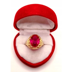 Złoty pierścionek z Rubinem PR.583 W:5,47gr R.21 InterSKLEP
