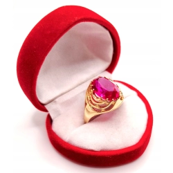 Złoty pierścionek z Rubinem PR.583 W:5,47gr R.21 InterSKLEP