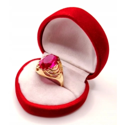 Złoty pierścionek z Rubinem PR.583 W:5,47gr R.21 InterSKLEP