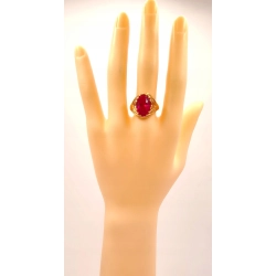 Złoty pierścionek z Rubinem PR.583 W:5,47gr R.21 InterSKLEP