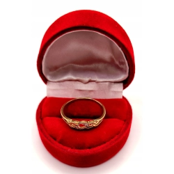 Złoty pierścionek z Cyrkoniami PR.333 W:1,06gr R.21 InterSKLEP