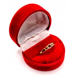 Złoty pierścionek z Cyrkoniami PR.333 W:1,06gr R.21 InterSKLEP