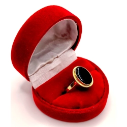 Złoty pierścionek z Onyksem PR.585 W:2,43gr R.20 InterSKLEP