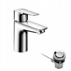 Bateria umywalkowa stojąca Hansgrohe My Sport srebrny InterSKLEP