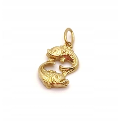 Złota zawieszka znak zodiaku Ryby PR.333 W:0,96gr InterSKLEP