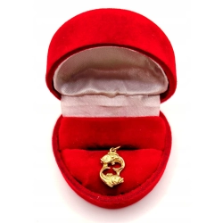 Złota zawieszka znak zodiaku Ryby PR.333 W:0,96gr InterSKLEP