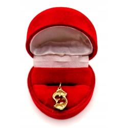 Złota zawieszka znak zodiaku Ryby PR.333 W:0,96gr InterSKLEP