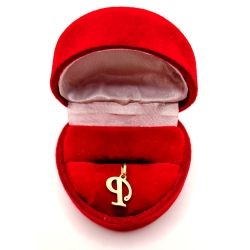 Złota zawieszka Litera P z cyrkonią PR.585 W:0,31gr InterSKLEP