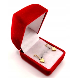 Złote kolczyki Serca NOWE PR.585 W:0,45gr InterSKLEP