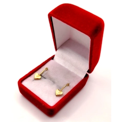 Złote kolczyki Serca NOWE PR.585 W:0,45gr InterSKLEP