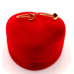 Złote kolczyki Serca NOWE PR.585 W:0,45gr InterSKLEP