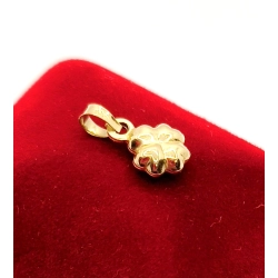 Złota zawieszka czterolistna koniczyna P.585 W0,42gr InterSKLEP