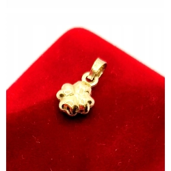 Złota zawieszka czterolistna koniczyna P.585 W0,42gr InterSKLEP