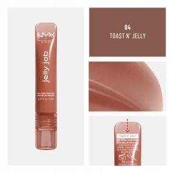 NYX Jelly Job błyszczyk do ust z wysokim połyskiem 04 Toast N Jelly 8ml