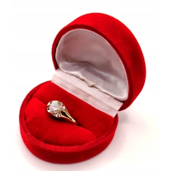 Złoty pierścionek z Cyrkonią NOWY PR.585 W:2,30gr R.14 InterSKLEP