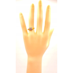 Złoty pierścionek z Cyrkonią NOWY PR.585 W:2,30gr R.14 InterSKLEP