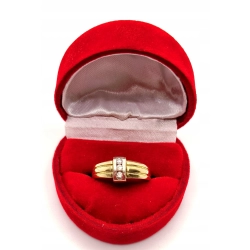 Złoty pierścionek z Cyrkoniami PR.585 W:3,93gr R.16 InterSKLEP