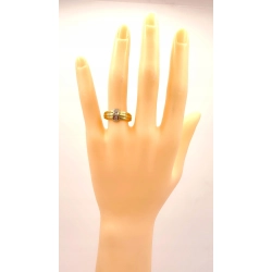 Złoty pierścionek z Cyrkoniami PR.585 W:3,93gr R.16 InterSKLEP