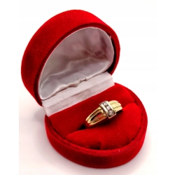 Złoty pierścionek z Cyrkoniami PR.585 W:3,93gr R.16 InterSKLEP