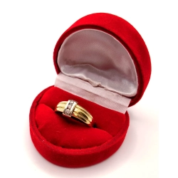 Złoty pierścionek z Cyrkoniami PR.585 W:3,93gr R.16 InterSKLEP