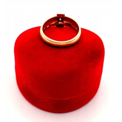 Złoty pierścionek z Cyrkoniami PR.585 W:3,93gr R.16 InterSKLEP