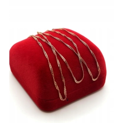 Złoty łańcuszek kręcony Singapur Pr.585 W:1,36gr Dł:49,5cm