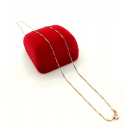 Złoty łańcuszek kręcony Singapur Pr.585 W:1,36gr Dł:49,5cm