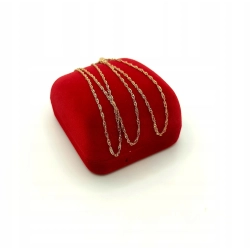 Złoty łańcuszek kręcony Singapur Pr.585 W:1,36gr Dł:46cm