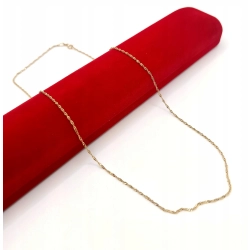 Złoty łańcuszek kręcony Singapur Pr.585 W:1,36gr Dł:46cm