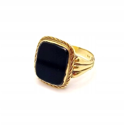 Złoty sygnet z Onyksem PR.585 W:5,99gr R.20 InterSKLEP