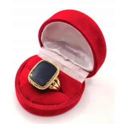 Złoty sygnet z Onyksem PR.585 W:5,99gr R.20 InterSKLEP