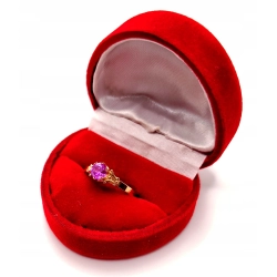 Złoty pierścionek z różowym kamieniem PR.583 W:1,72gr R.12 InterSKLEP