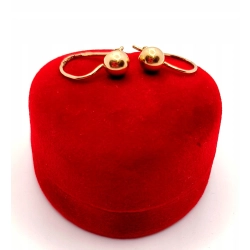 Złote kolczyki z kulkami PR.583 W:1,64gr InterSKLEP