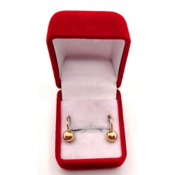 Złote kolczyki z kulkami PR.583 W:1,64gr InterSKLEP
