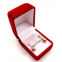 Złote kolczyki z kulkami PR.583 W:1,64gr InterSKLEP