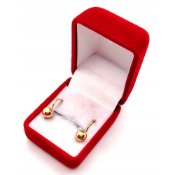 Złote kolczyki z kulkami PR.583 W:1,64gr InterSKLEP