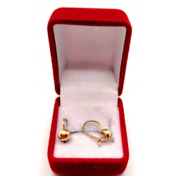 Złote kolczyki z kulkami PR.583 W:1,64gr InterSKLEP