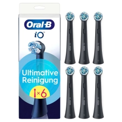 6x ORYGINALNA KOŃCÓWKA ORAL-B iO BLACK ULTIMATE CZARNA DO SZCZOTECZKI
