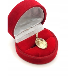 Złota zawieszka medalik z Maryją z Loudes Pr.585 W:1,71gr