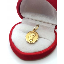 Złota zawieszka medalik z Maryją Pr.585 W:1,82gr