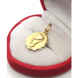 Złota zawieszka medalik z Maryją Pr.585 W:1,82gr